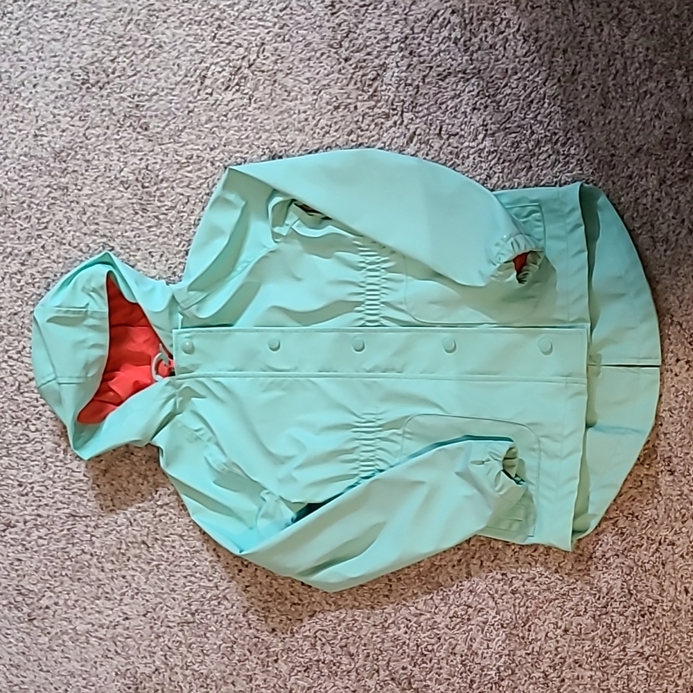 Girls Target Cat and Jack Raincoat Size M